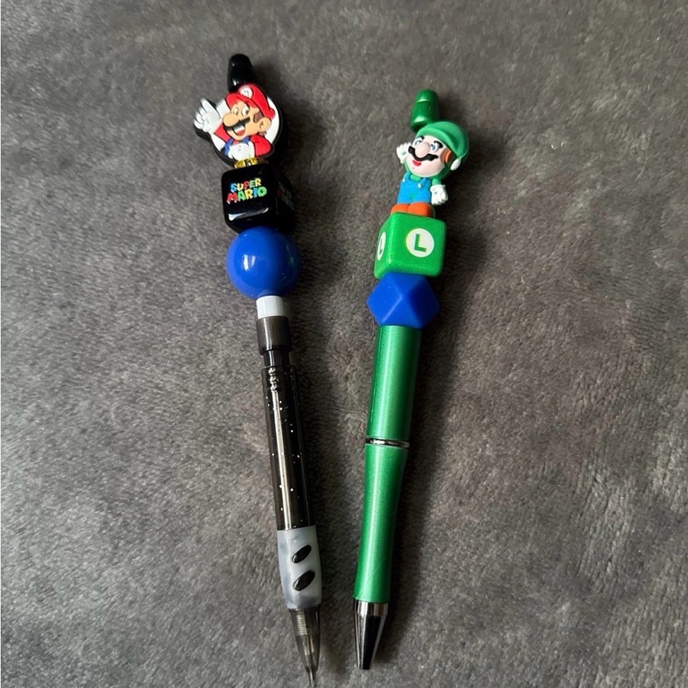 Super Mario and Luigi Themed Pens